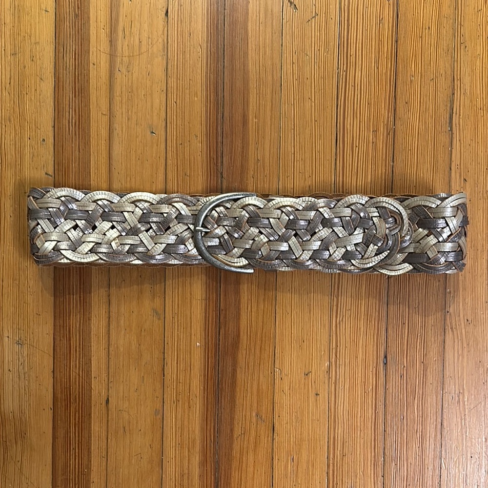 Silver Braided Belt